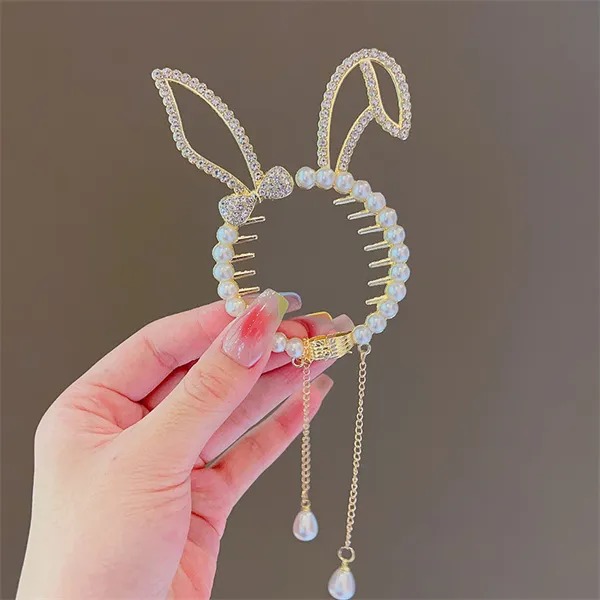 Children's Hair Clip Pearl Tassel hair accessory