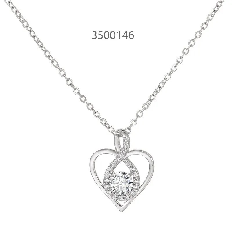 Exquisite Heart-shaped CZ Pendant Necklace: An Epitome of Elegance