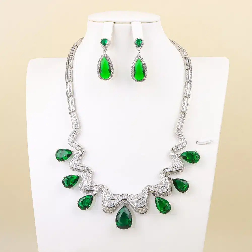 Priyanka Chopra Inspired Bridal Wedding Jewelry Set - 4 Colors