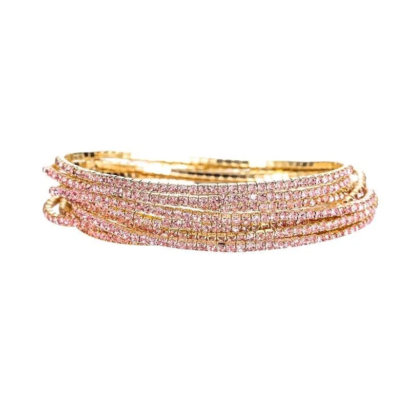 Rhinestone Stretch Bracelet 7030003G