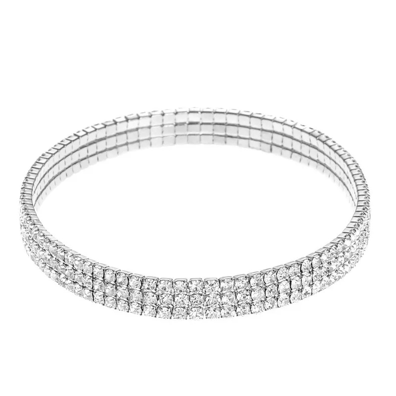 Rhinestone Stretch Bracelet LB0285B