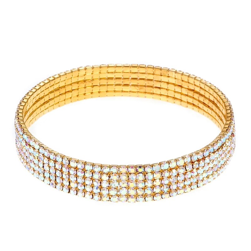 Rhinestone Stretch Bracelet LB0286G